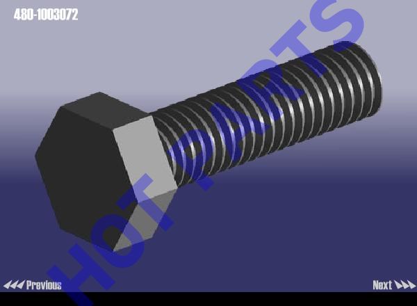 BOLT - HEXAGON LONG ROUND END