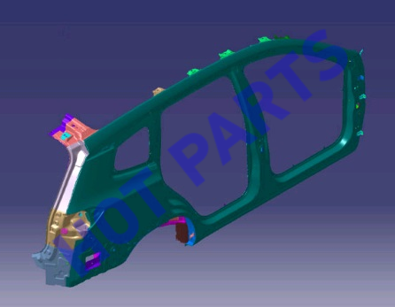 картинка БОКОВИНА КУЗОВА ПРАВАЯ T1D/T1A  509001424AADYJ