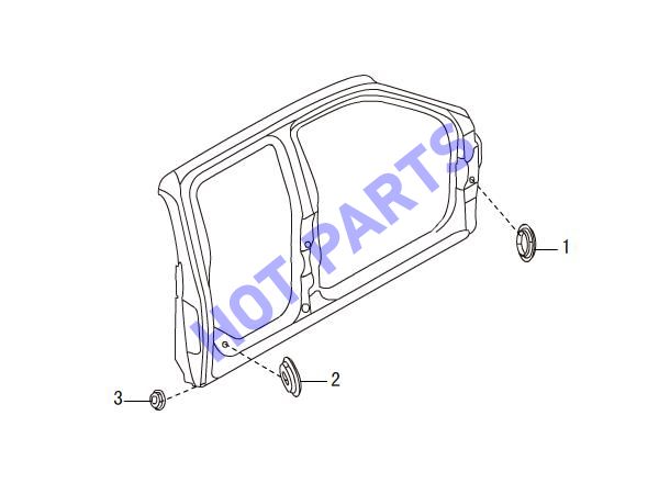 BODY OUTER PANEL RUBBER PLUG