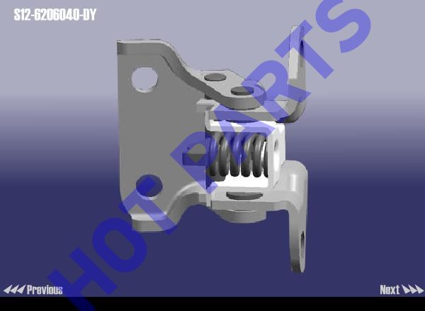 картинка HINGE ASSY LWR-DOOR RR RH  S12-6206040-DY